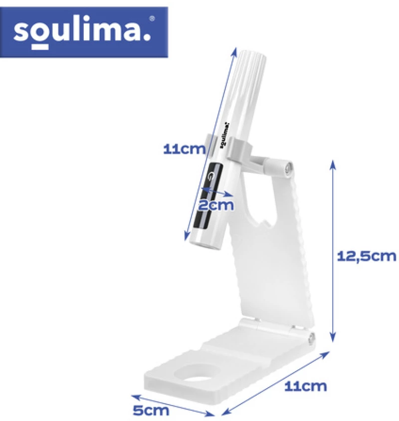 Soulima Λάμπα UV LED νυχιών MINI 3W με βάση, LCD, USB-C 27771