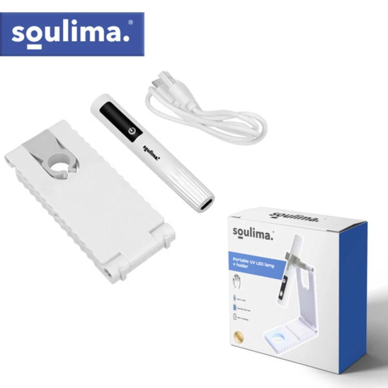 Soulima Λάμπα UV LED νυχιών MINI 3W με βάση, LCD, USB-C 27771