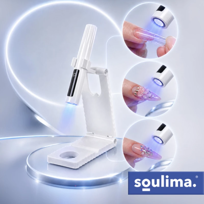 Soulima Λάμπα UV LED νυχιών MINI 3W με βάση, LCD, USB-C 27771