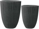 Supergreens Γλάστρα Ρητίνης Κυλινδρική "Noir Column" Μαύρη S 37x37x48.5 εκ.