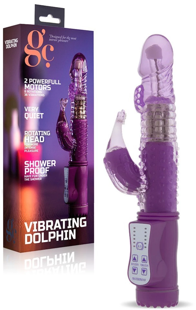 Δονητής Rabbit GC Dolphin Μοβ