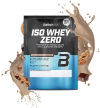 Biotech USA Iso Whey Zero With Glutamine & BCAAs Πρωτεΐνη Ορού Γάλακτος Χωρίς Γλουτένη & Λακτόζη 25gr Cookies & Cream