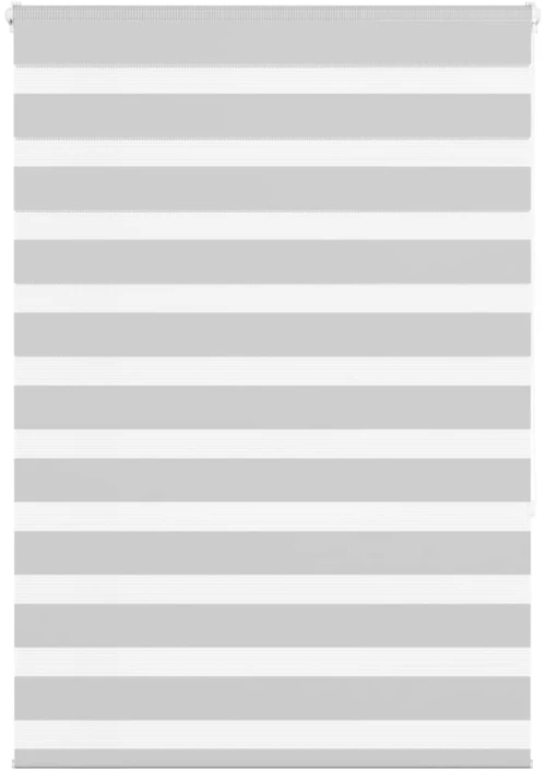 vidaXL Ζέβρα τυφλή Ανοιχτό Γκρι Πλάτος υφάσματος 100,9 εκ. Πολυεστέρας