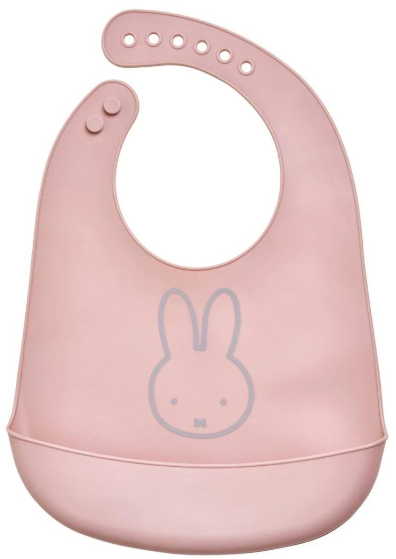 Σαλιάρα Σιλικόνης Miffy Pink KOKO