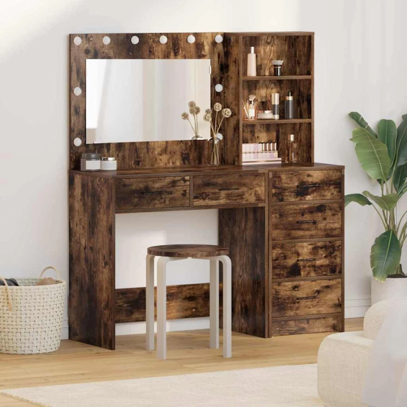 vidaXL Τραπέζι περιποίησης Καφέ 78.5 x 41 x 135 εκ Επεξεργασμένο ξύλο