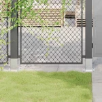 vidaXL Βάσεις στύλων τετράγωνες 4 τεμάχια Ασημί Γαλβανισμένος χάλυβας