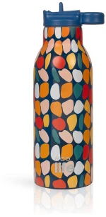 Ανοξείδωτο Παγούρι Θερμός με Καλαμάκι Ecolife 550ml - Stones