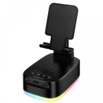 Borofone BR200 Βάση Κινητού 3 σε 1 με Bluetooth Ηχείο και Power Bank Μαύρο