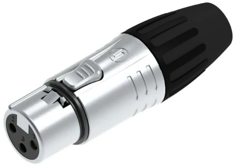 Seetronic SCMF3BK - Βύσμα XLR 3-pin Θηλυκό με Μαύρο Τελείωμα