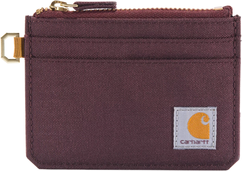 Πορτοφόλι Nylon Duck Zippered Card Keeper Deep Wine Carhartt B0000245-643OS