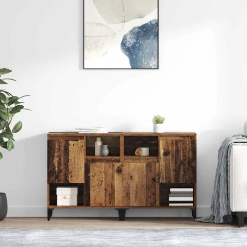 Παραδοσιακά Πλευρικά Έπιπλα 2 pcs Παλιό Ξύλο 60 x 35 x 70 cm |3415567