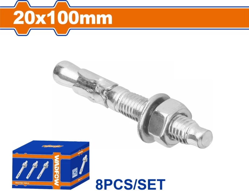 Wadfow WDQ2564 Βισματα Μεταλλικα Γαλβ Express 20 Χ 100 8τεμ
