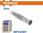 Wadfow WXTFA31 Βισμα Πλαστικο Pe Ροδελα Universal 10x62mm 40τμχ.