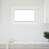 Παράθυρο Κάτω Στρώματος RISOR Λευκός 90 x 50 cm PVC και Γυαλί |42047244