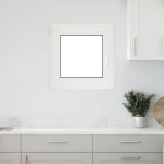 Παράθυρο Κάτω Στρώματος RISOR Λευκός 50 x 50 cm PVC και Γυαλί |42047227