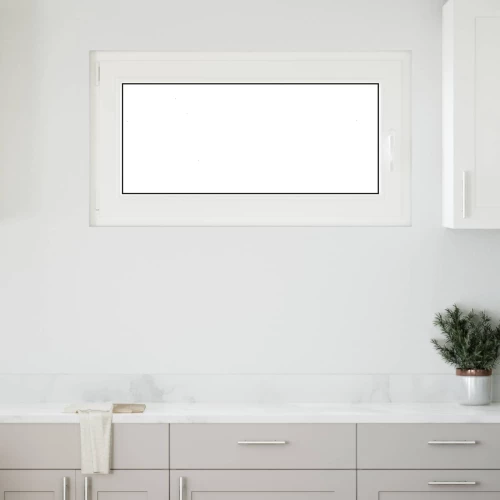 Παράθυρο Κάτω Στρώματος RISOR Λευκός 110 x 70 cm PVC και Γυαλί |42047218