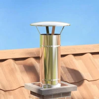 Κάλυμμα Βροχής Καμινάδας Ασημί 35 x 35 x 20 εκ |42008458