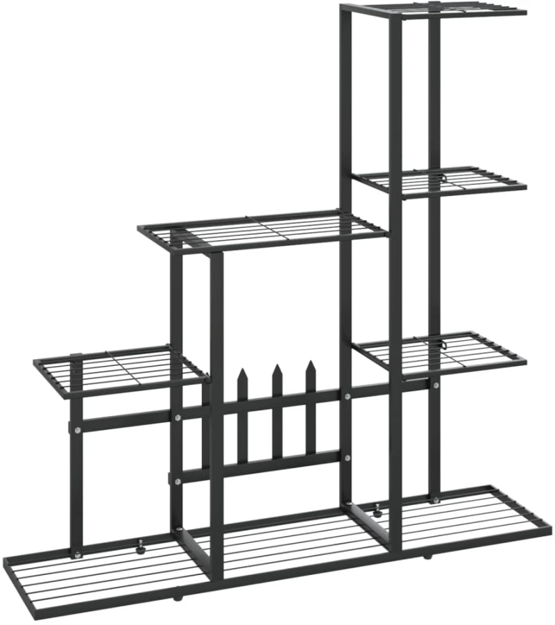 vidaXL Ανθοστήλη Μαύρη 94,5 x 25 x 88 εκ. Μεταλλική