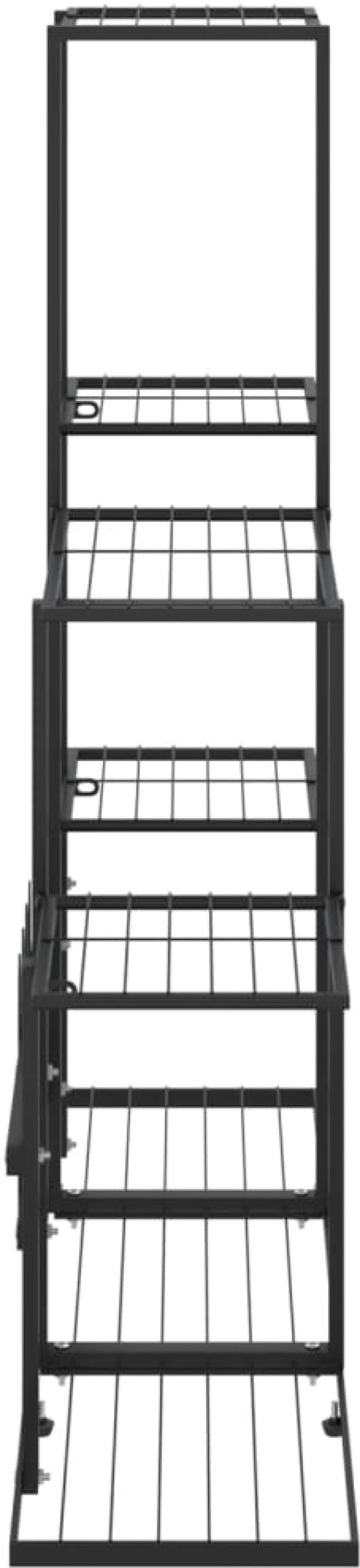 vidaXL Ανθοστήλη Μαύρη 94,5 x 25 x 88 εκ. Μεταλλική