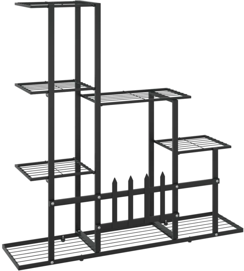 vidaXL Ανθοστήλη Μαύρη 94,5 x 25 x 88 εκ. Μεταλλική
