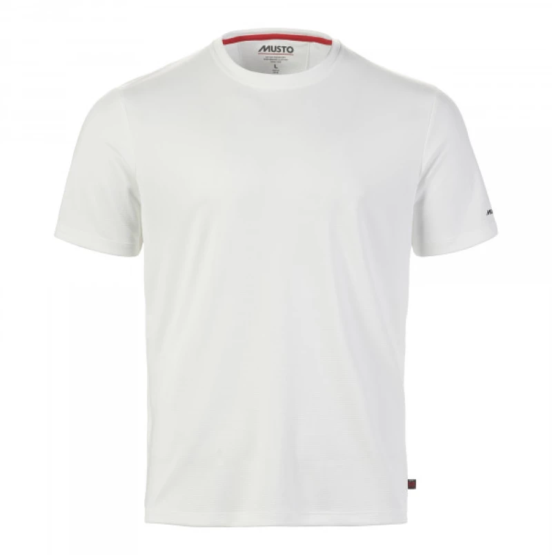 Musto Evo Crew Sunblock Short Sleeve T - Shirt White