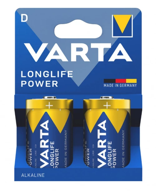 VARTA αλκαλικές μπαταρίες Longlife Power, D/LR20, 1.5V, 2τμχ - 4008496128518