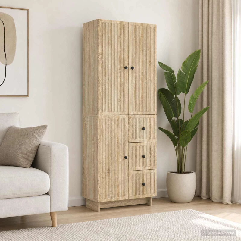 Σέτ Ντουλαπιών 2 pcs 66 x 34,5 x 90 εκ Επεξεργασμένο Ξύλο |3416396