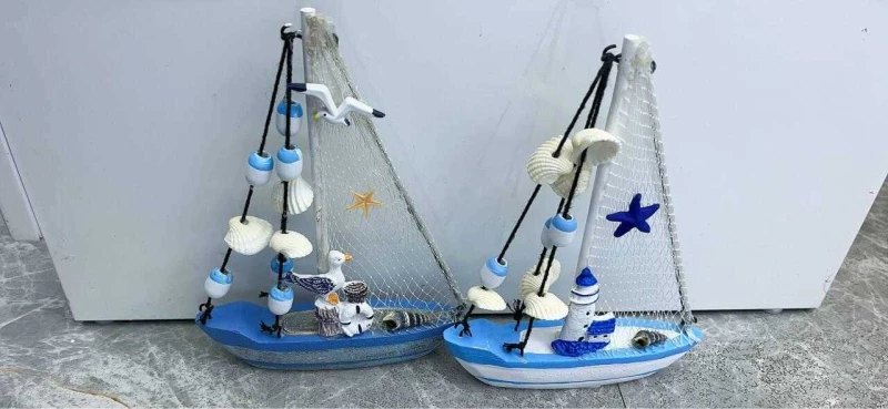 Διακοσμητικό Souvenir Καραβάκι - Σετ 2 τεμάχια - L2026-34CD - 125566