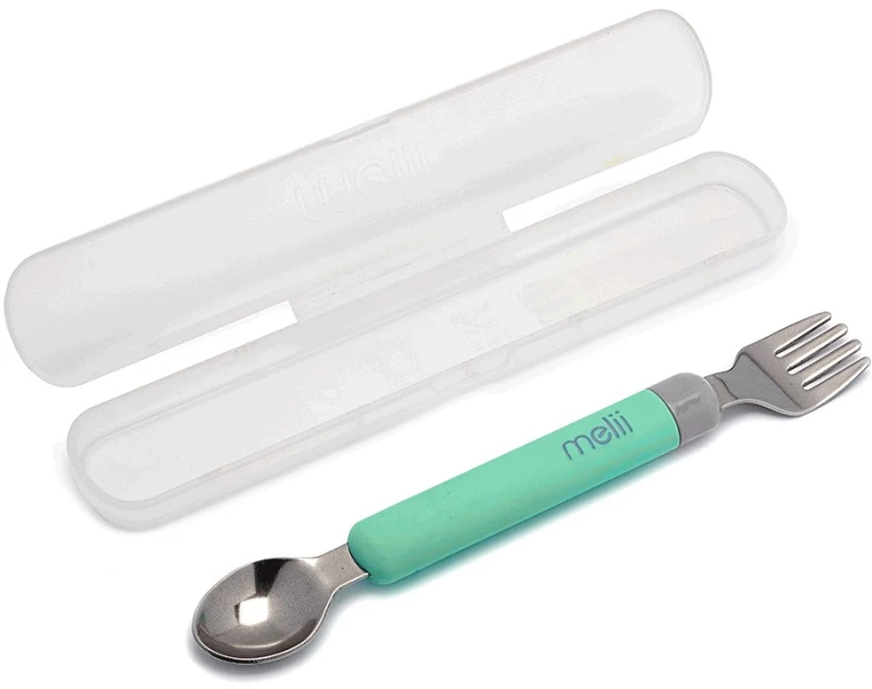 Melii – Spork On the Go (σε θήκη) – Mint/Grey