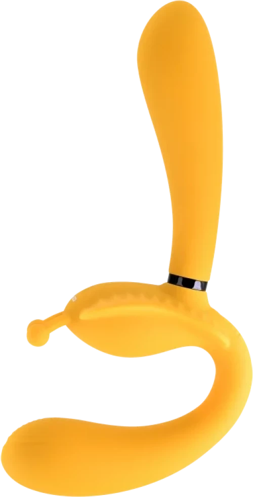 The Monarch - Δονούμενο Strapless Strap-On Τριπλού Κινητήρα