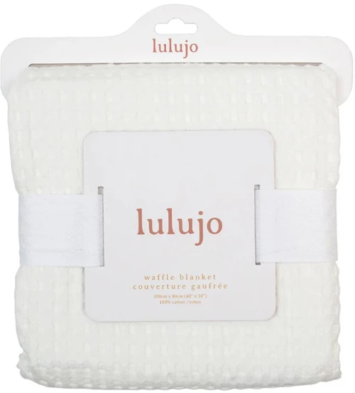 Lulujo Waffle Κουβερτούλα Cream Vanilla