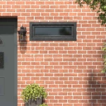 Παράθυρο Κάτω Στρώματος RISOR 110 x 40 cm PVC και Γυαλί Ανθρακί |42047348