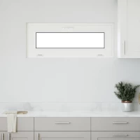 Παράθυρο Κάτω Στρώματος RISOR 110 x 40 cm PVC και Γυαλί Λευκό |42047266