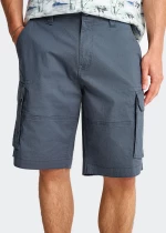 FUNKY BUDDHA Cargo Shorts - FBM013-030-03-DUSTY BLUE