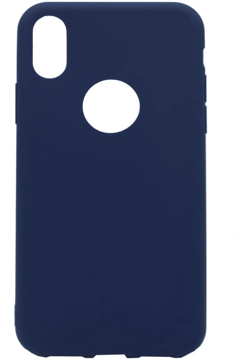 Θήκη σιλικόνης TPU Ultra Slim 0.3mm soft mat για iPhone X/Xs - Σκούρο Μπλε