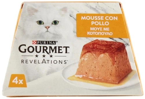 Purina Gourmet Revelations Mousse Με Κοτόπουλο 4x57gr