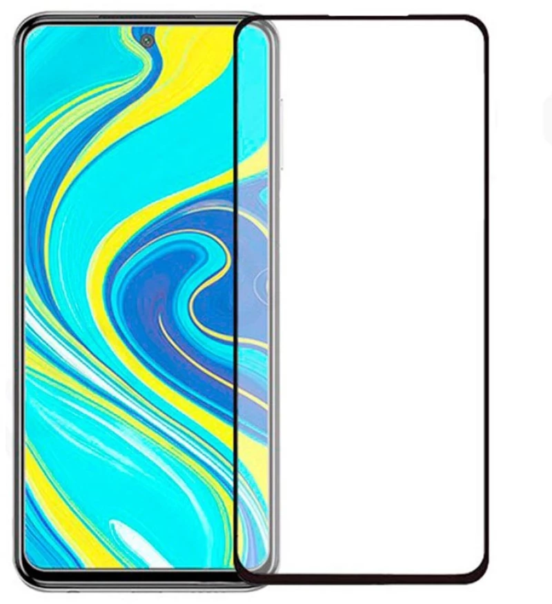 GL464 OEM TEMPERED GLASS 5D FULL GLUE ΓΙΑ XIAOMI REDMI 9 BLACK 9H
