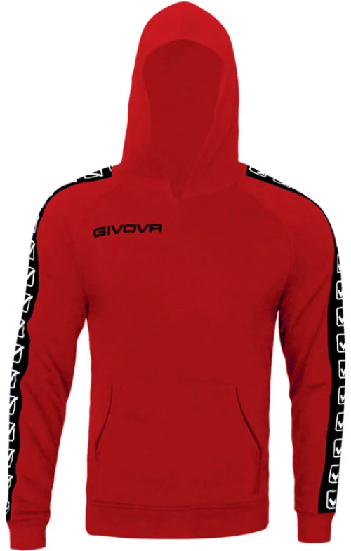 GIVOVA GIVOVA FELPA CON CAPPUCCIO TERRY BAND RED BA014-0012
