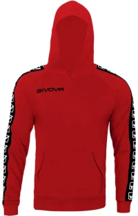 GIVOVA GIVOVA FELPA CON CAPPUCCIO TERRY BAND RED BA014-0012