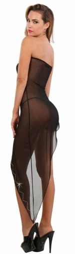 Strapless Tulle Long Dress