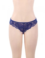 Blue Mesh Chemise with String