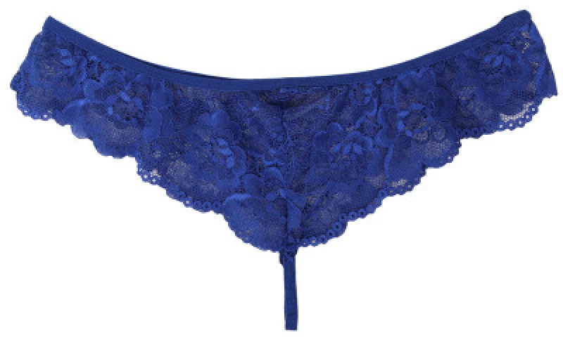 Blue Mesh Chemise with String
