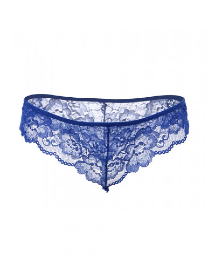 Blue Mesh Chemise with String