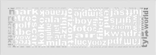 KRATKI ΠΕΡΣΙΔΑ 49ABC/B (17X49CM) ΛΕΥΚΗ