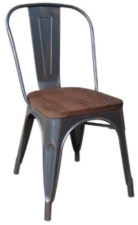 Καρέκλα Μεταλλική Relix Wood
