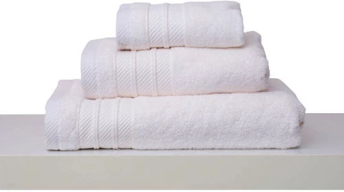 Anna Riska Σετ Πετσέτες 3τμχ Soft 30x50 Ivory Συσκευασία Κορδέλα