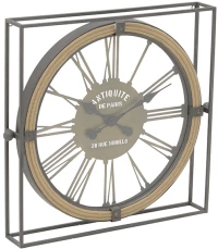 Inart Ρολόι Τοίχου Μεταλλικό 58cm
