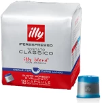 Illy Κάψουλες Espresso Lungo Classico Συμβατές με Μηχανή Iperespresso 18caps